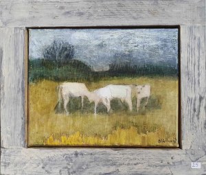 Maria Collin (ur. 1942), Na pastwisku, 2023