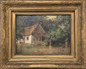 Jan Styka (1858-1925), Ogród przy dworku na wzgórzu Karscha, 1890