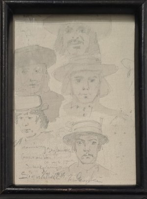 Maksymilian Oborski (1809-1878), Szkice głów, 1835
