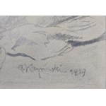 Alfons Karpiński (1875-1961), Śpiące dziecko, 1927