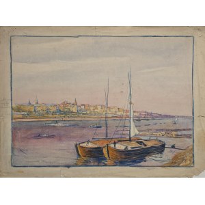 Witold Rzegocinski (1883-1969), Boats in the bay