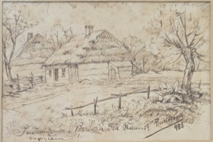 Franciszek Przebindowski (1887-1937), Chaty z Brzeska, 1905