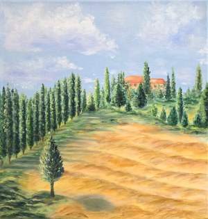 Nataliia Kukharchuck (ur. 1974), Słoneczny krajobraz (dyptyk)
