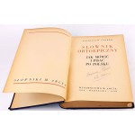 SHOBER- ORTHOEPIC DICTIONARY. How to speak and write Polish. Warsaw 1937
