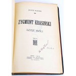 KLEINER- ZYGMUNT KRASIŃSKI History of Thought 2t. 1912 COVER
