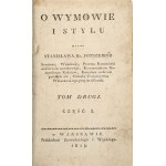 POTOCKI- O WYMOWIE AND STYLE, vol. 2 1815, period leather