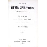 KONDRATOWICZ [SYROKOMLA]- POEZYE 10 vols. [complete] 1872
