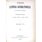 KONDRATOWICZ [SYROKOMLA]- POEZYE 10 vols. [complete] 1872