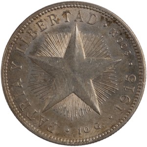 Kuba 1915, srebro 40 centavos