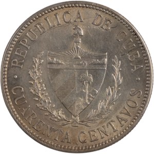 Kuba 1915, srebro 40 centavos