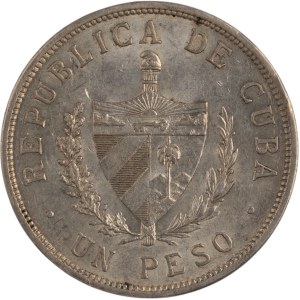 Cuba 1933 Silver 1 Peso