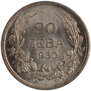 Bulgarien 1930 Silber 20 Leva