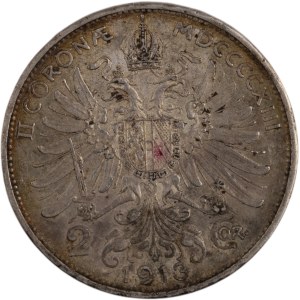 Austria 1913 Argento 2 Corona