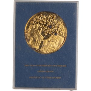 China 1972 Silbermedaille Präsident Nixon's Reise nach China Mao Zedong