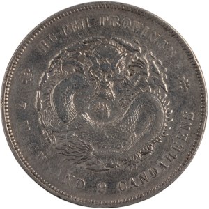 China 1895-1907 Hu Peh Silver Dollar