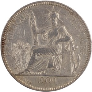 French Indo-China 1909 Silver Piastre