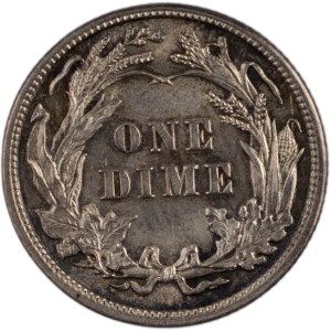 Stati Uniti 1916 Barber Dime d'argento 10 centesimi