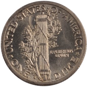 Stati Uniti 1916-S Mercury Dime 10 Cents