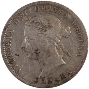 Canada 1900 Silver 25 Cents