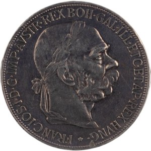 Austria 1907 Argento 5 Corona