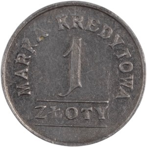 Poľsko 1916 Marka Kredytowa 1 Złoty Vojenská minca