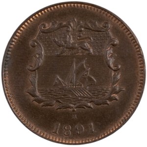Britisch Nord Borneo 1891 H 1/2 Cent
