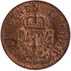 Germany 1862 A Prussia 1 Pfennig