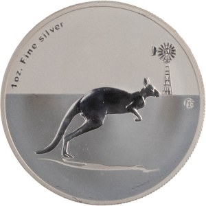Australia 2012 $1 Silver 1 oz Kangaroo with F15 Privy