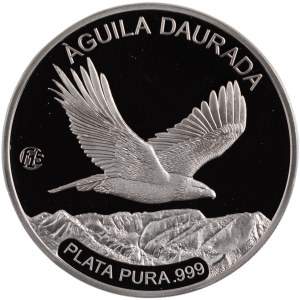 Andorra 2012 Silver 5 Dinars Golden Eagle with F15 Privy