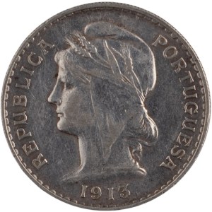 Portugal 1913 Argent 50 Centavos