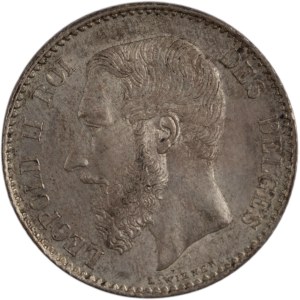 Belgicko 1886/66 Strieborný 1 frank