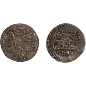 Turkey 1782/1792 AH1187/6 AH1187/16 Silver 1 Para (2 pieces)