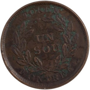 Canada Lower Bouquet Un Sou Token