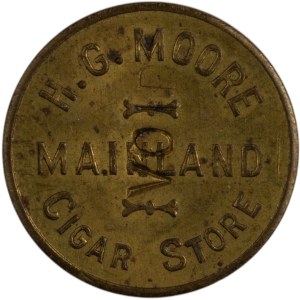 Mainland Cigar Store Good for 5 Cents Merchant Token
