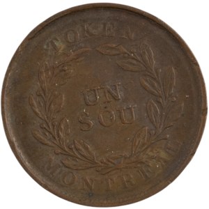 Canada Lower Bouquet Un Sou Token