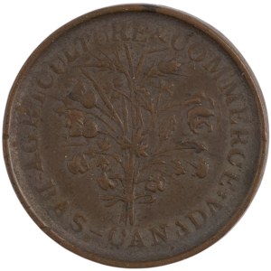 Canada Lower Bouquet Un Sou Token