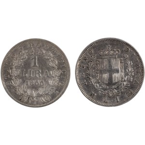 Italy, Papal States 1866 & 1867 Lira (2 Pieces)