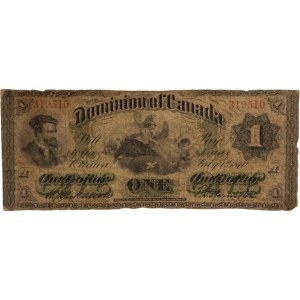 Canada Dominion of Canada 1870 $1 Payable at Toronto BC-2b