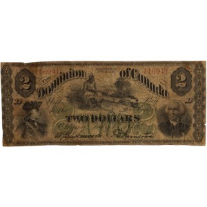 Canada Dominion of Canada 1870 2 dollari pagabili a Toronto BC-3b