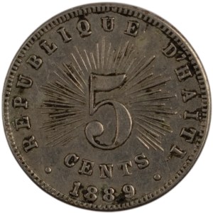 Haiti 1889 5 Cents