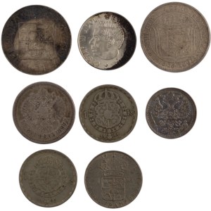 World Mixed Lot Sweden, Russia... 1880-1961 Silver (8 Pieces)