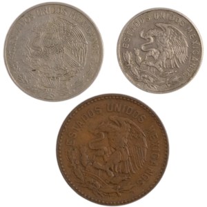 Mexico 1969-71 Coin Lot (3 Pieces)