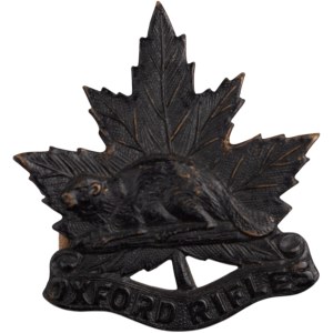 Canada WW1 Oxford Rifles Cap Badge