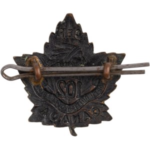 Canada WW1 102 North British Columbians Cap Badge