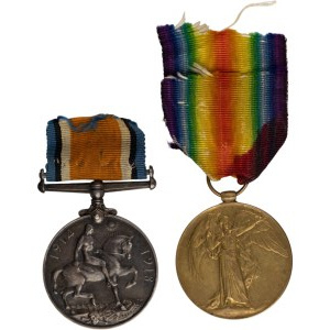 Canada WW1 Medal Pair - Canadian Field Artillery