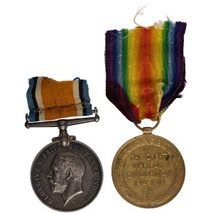 Canada WW1 Medal Pair - Canadian Field Artillery