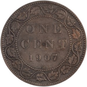Canada 1907H 1 Cent