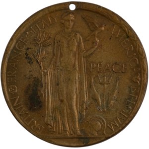 WWI 1919 Britain France Italy America Belgium Peace Medal