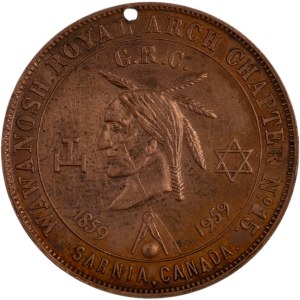 Canada Sarnia Ont. 1959 Masonic Centennial Token