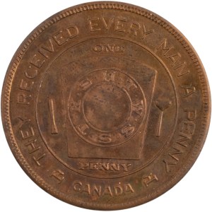 Canada Aylmer Ont. Chapter No. 81 Masonic Penny Token